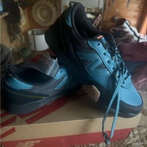 New Balance Men's Blue and Black Sneakers